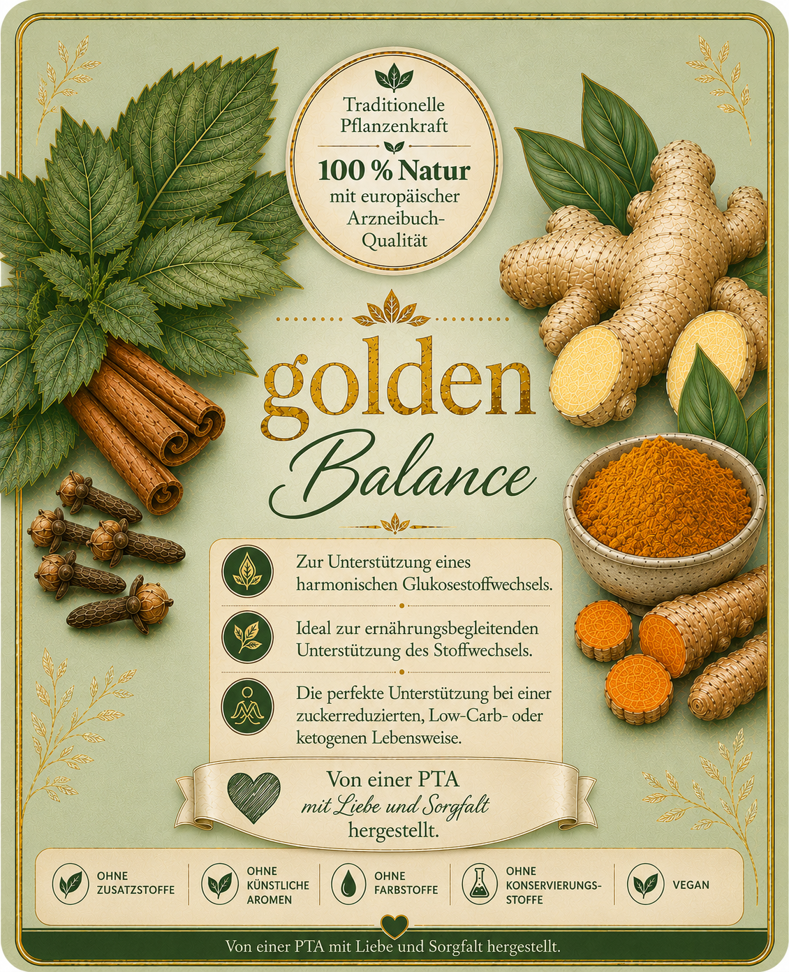 Golden Balance Tee🌿 – 3er Pack